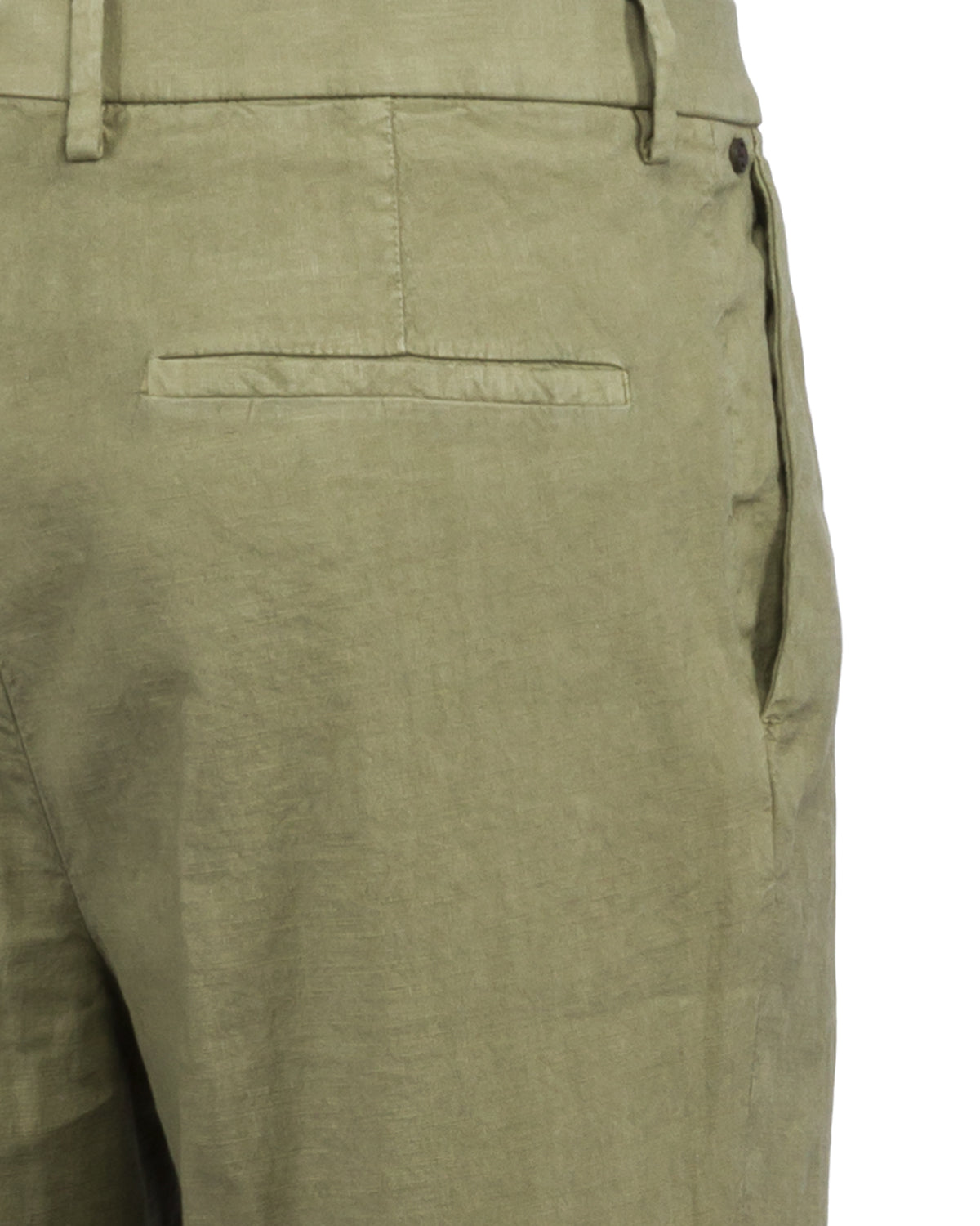 Silvio trousers, cotton linen, relaxed fit with pleats