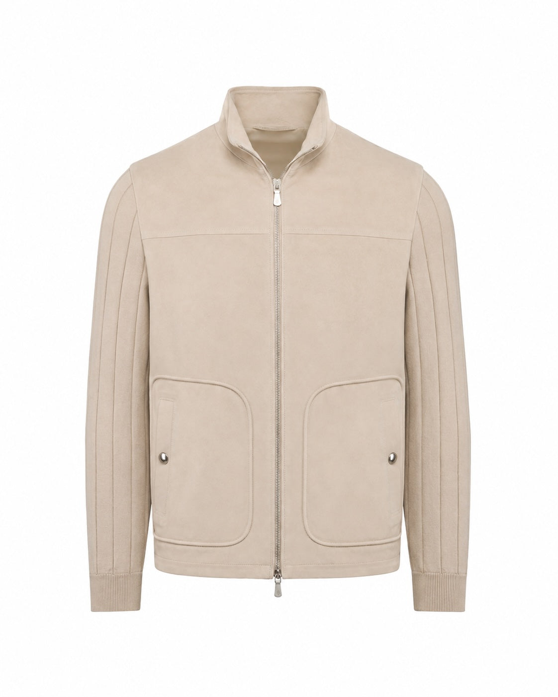Lambskin leather blouson slim fit