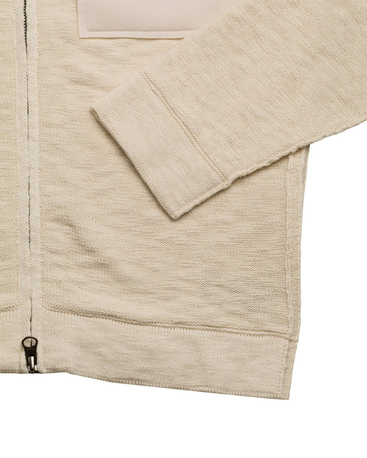 Kapuzenweste Baumwollstrick Slim Fit
