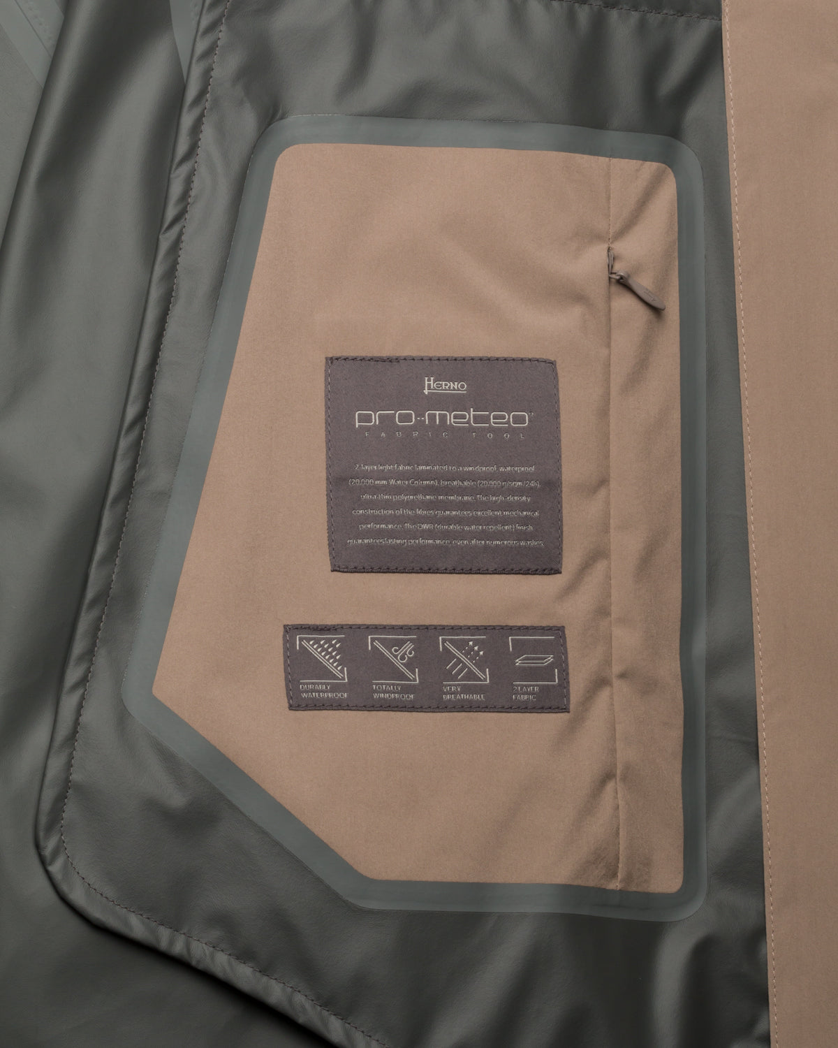 Tech Parka wasserdicht Slim Fit mit Kapuze