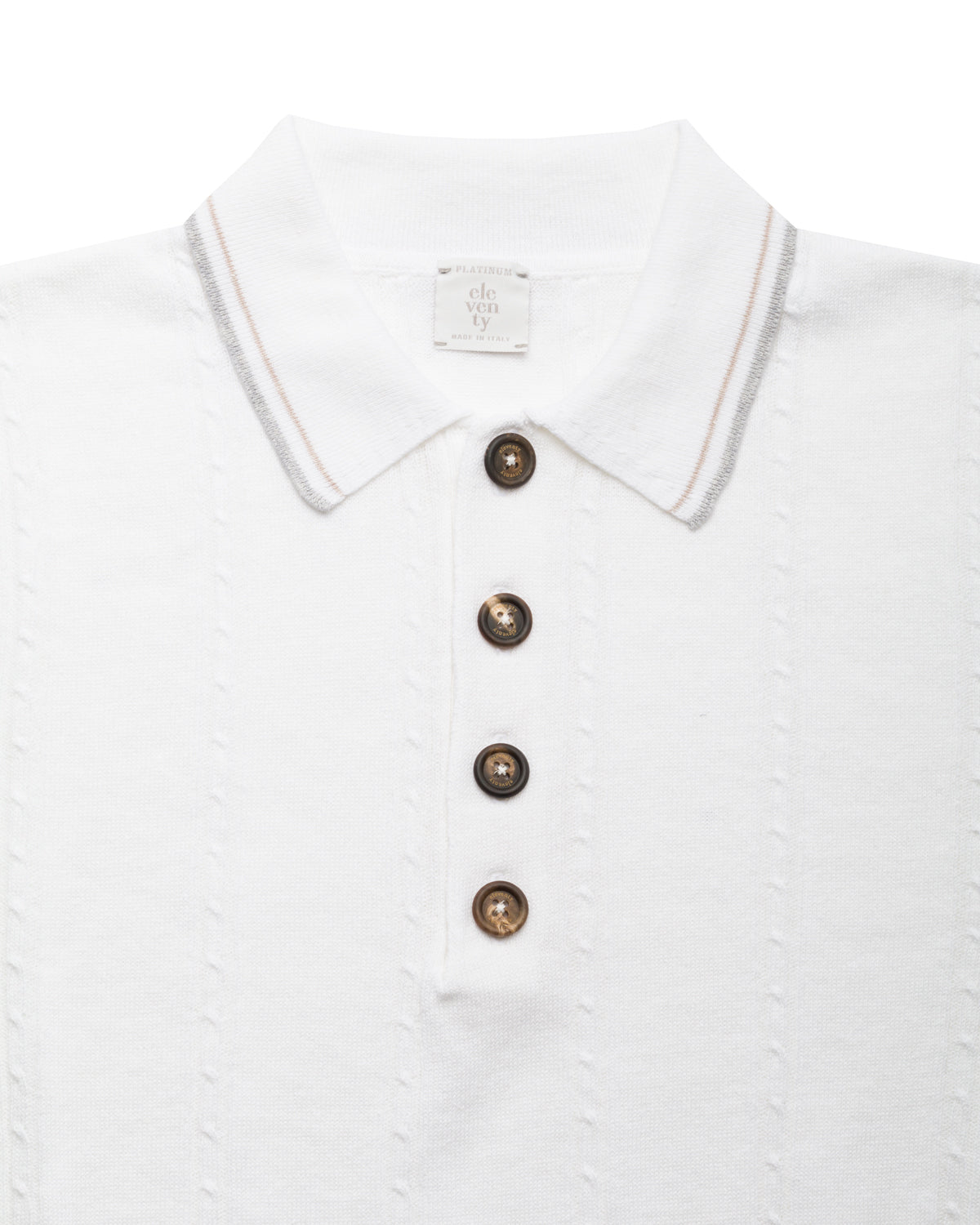 Baumwolle-Leinen Poloshirt Slim Fit