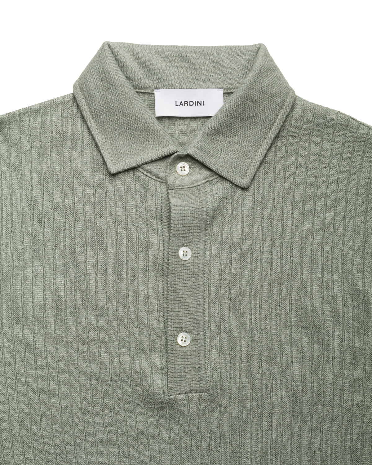 Knit polo shirt, linen cotton, slim fit