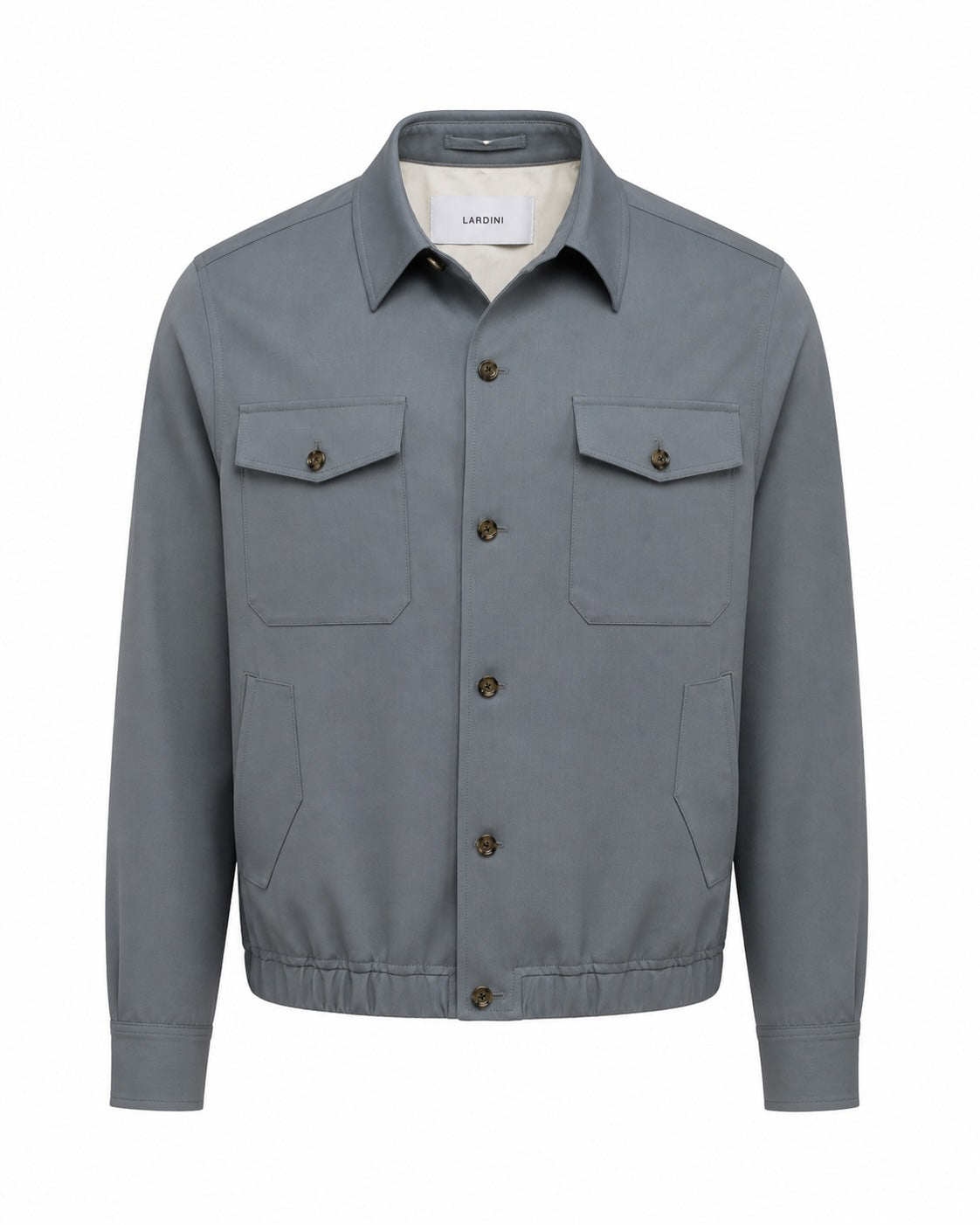 Shirt jacket wool relaxed fit lined