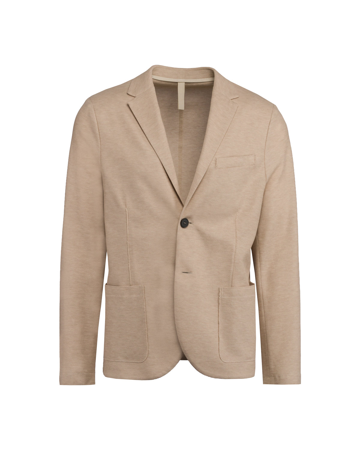 Jersey Sakko Baumwolle Slim Fit ungefüttert