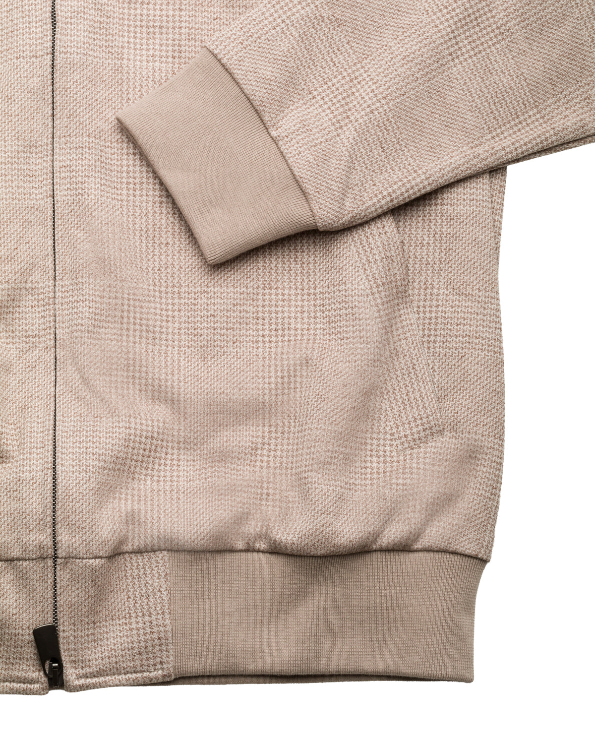 Sweat vest Glencheck cotton slim fit