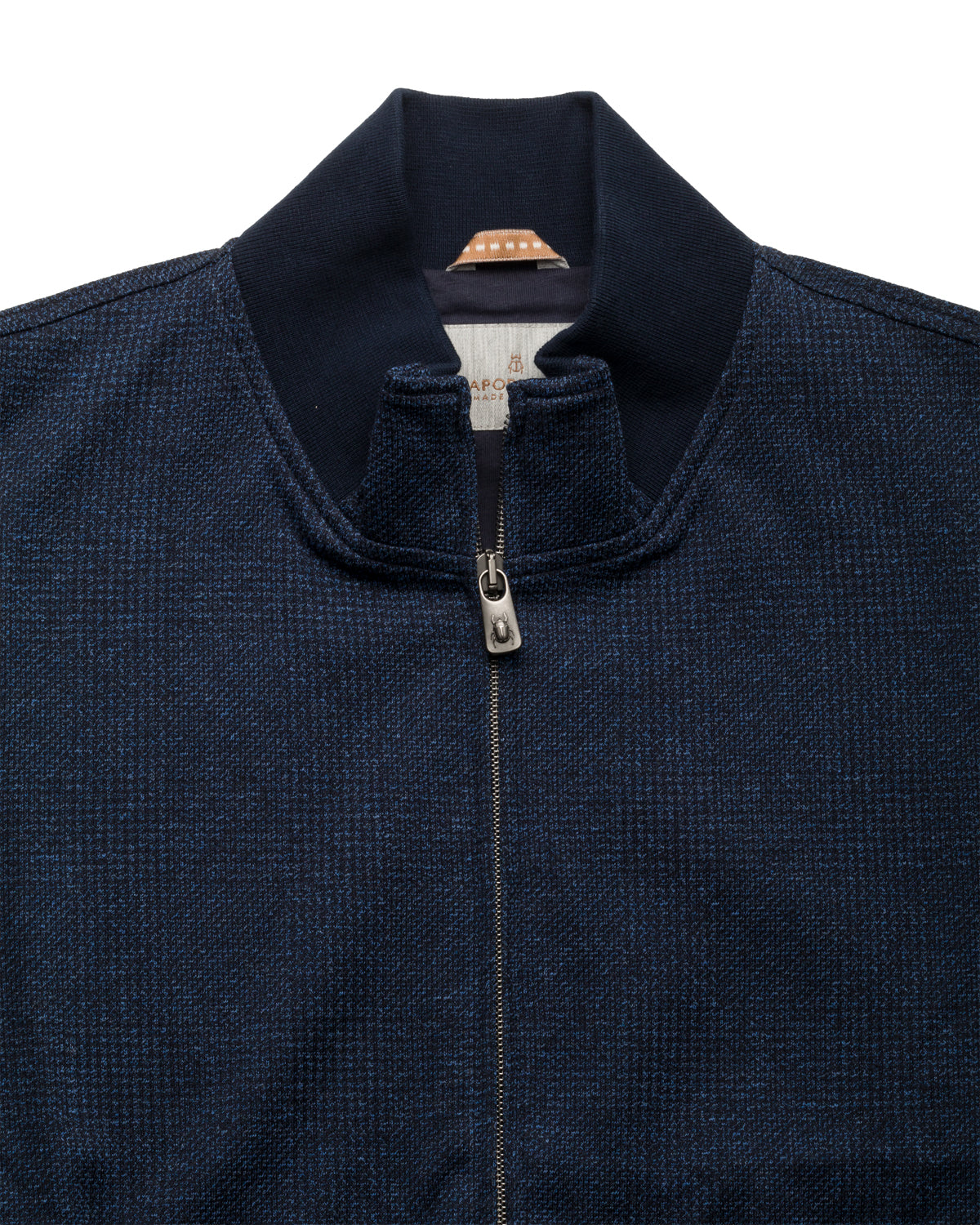 Sweatweste Glencheck Baumwolle Slim Fit