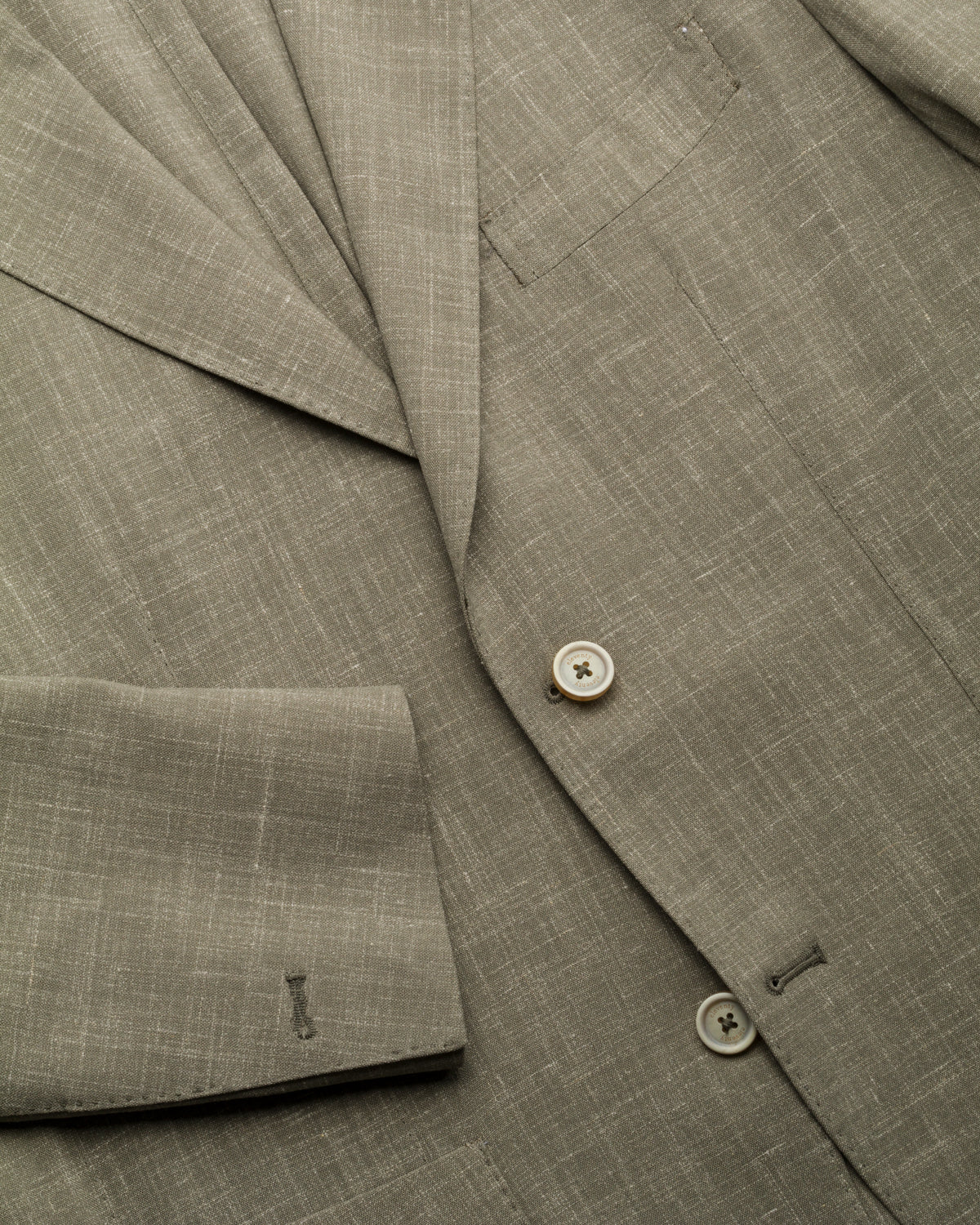 Woll-Seide-Leinen Anzug Relaxed Slim Fit