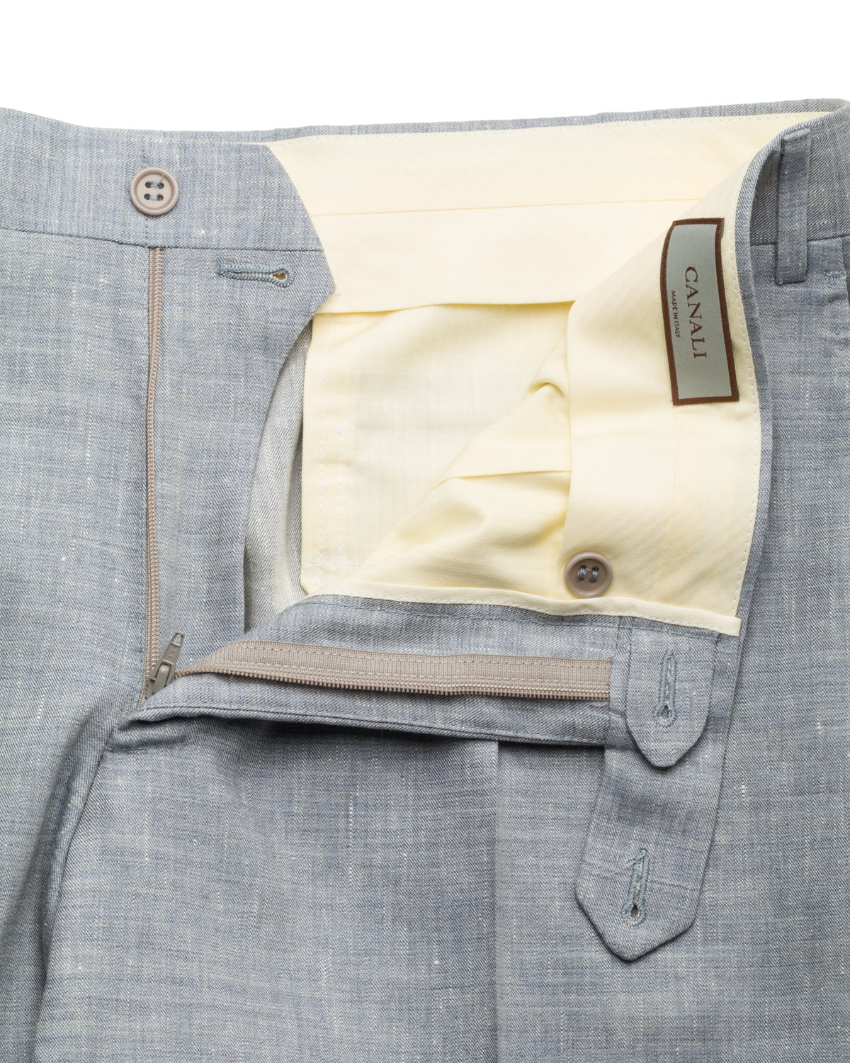 Business suit linen-wool blend slim fit