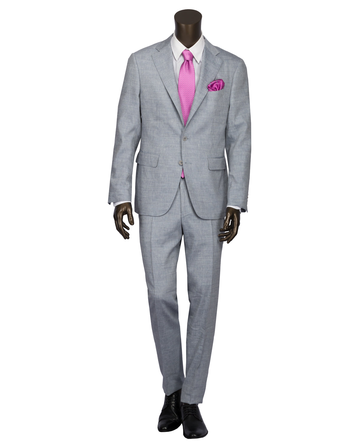 Businessanzug Leinen-Wollmischung Slim Fit