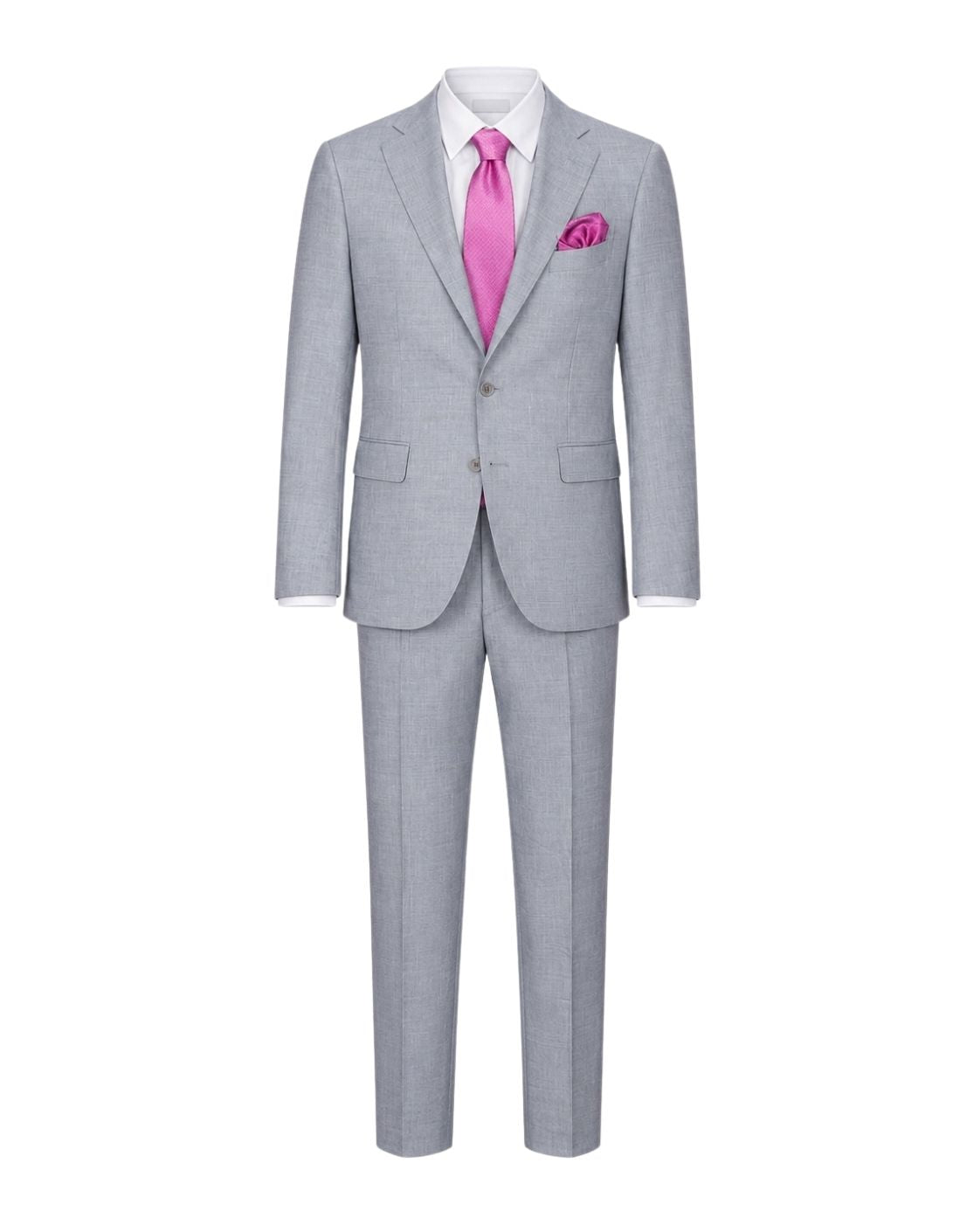 Business suit linen-wool blend slim fit