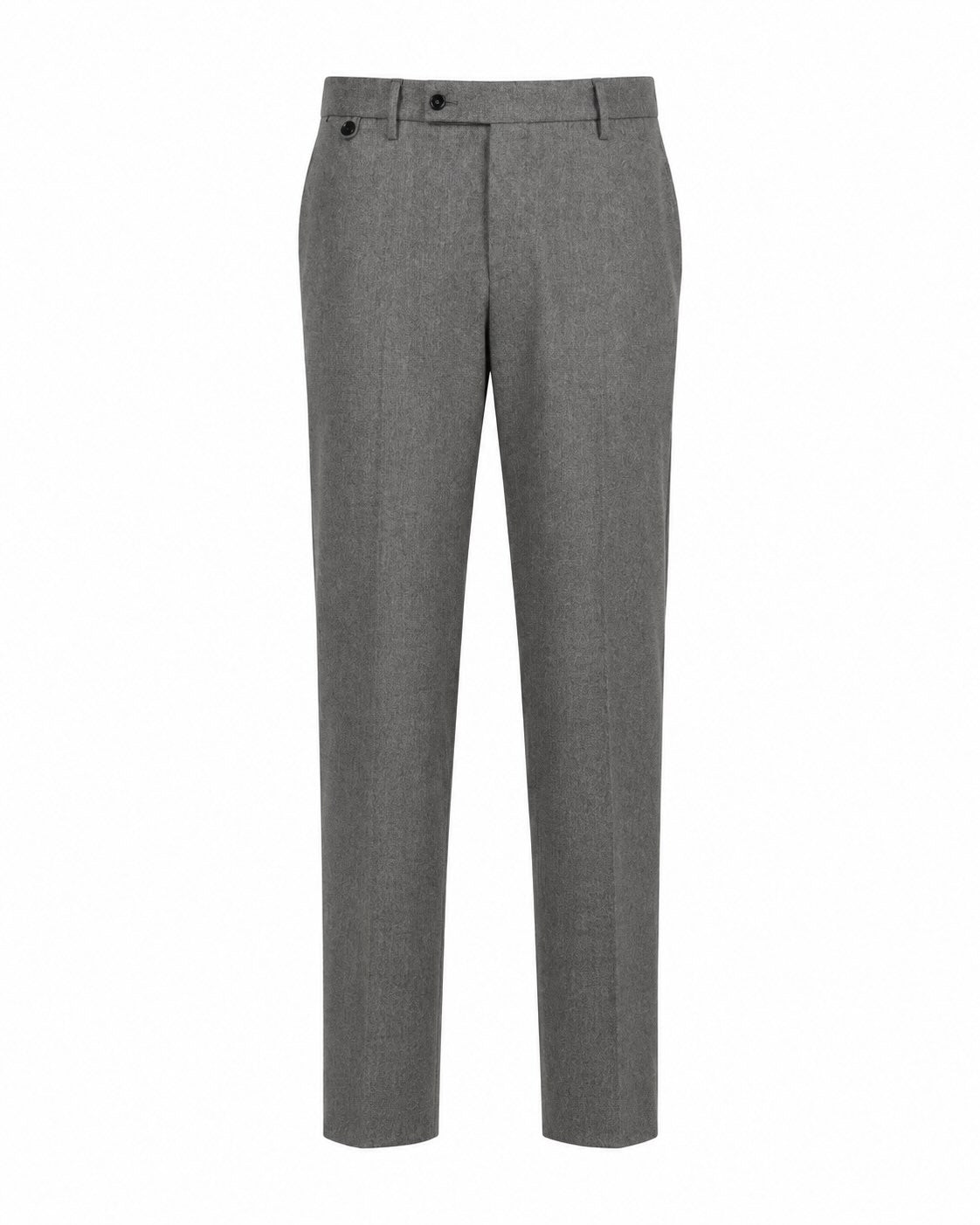 Grey wool trousers with cashmere in a slim fit