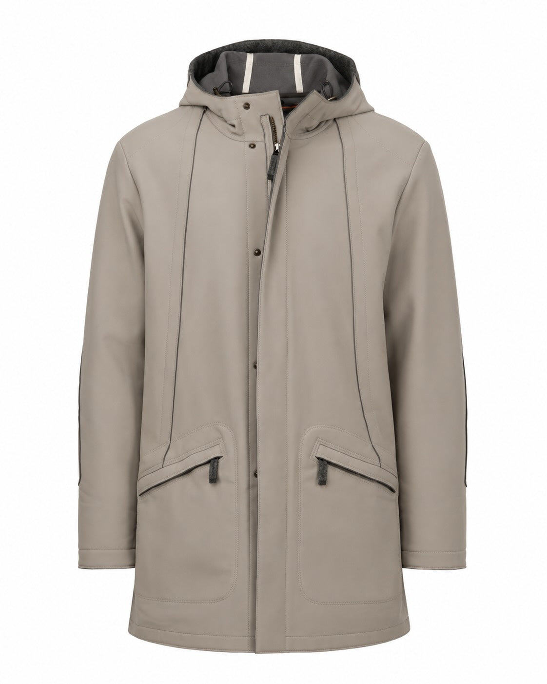 Weatherproof Parka Don in Beige with Hood