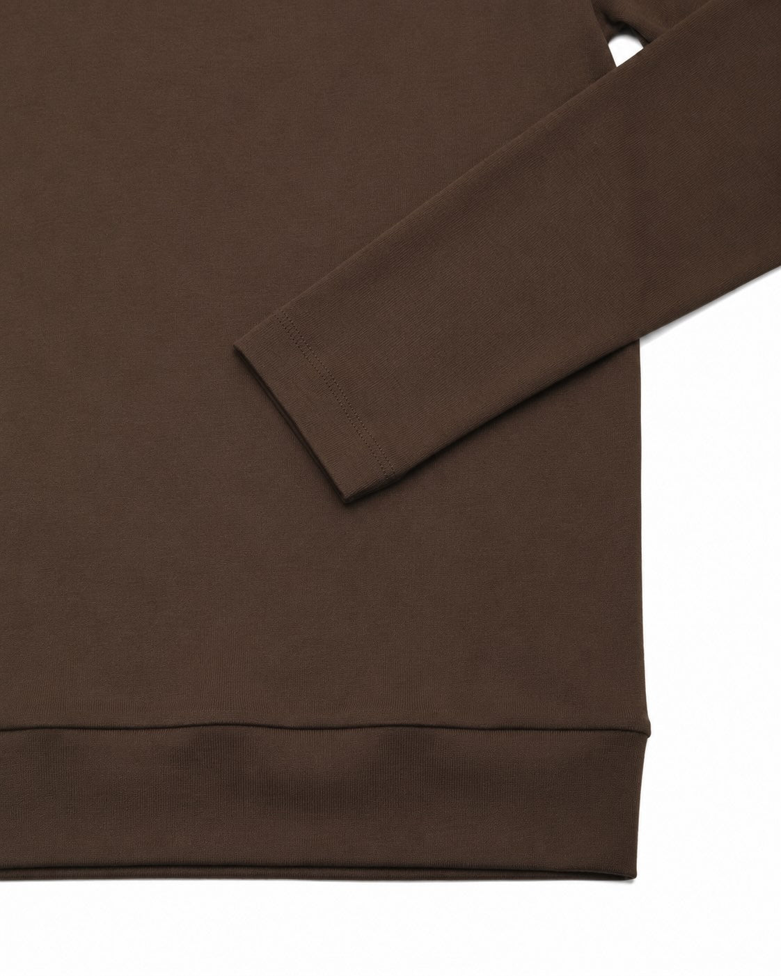Brown long-sleeved top ELI B made of cotton