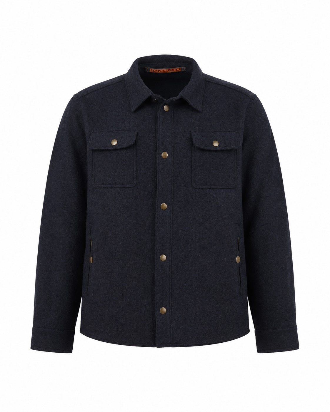 Overshirt Valentin aus Merinowolle in Dunkelblau