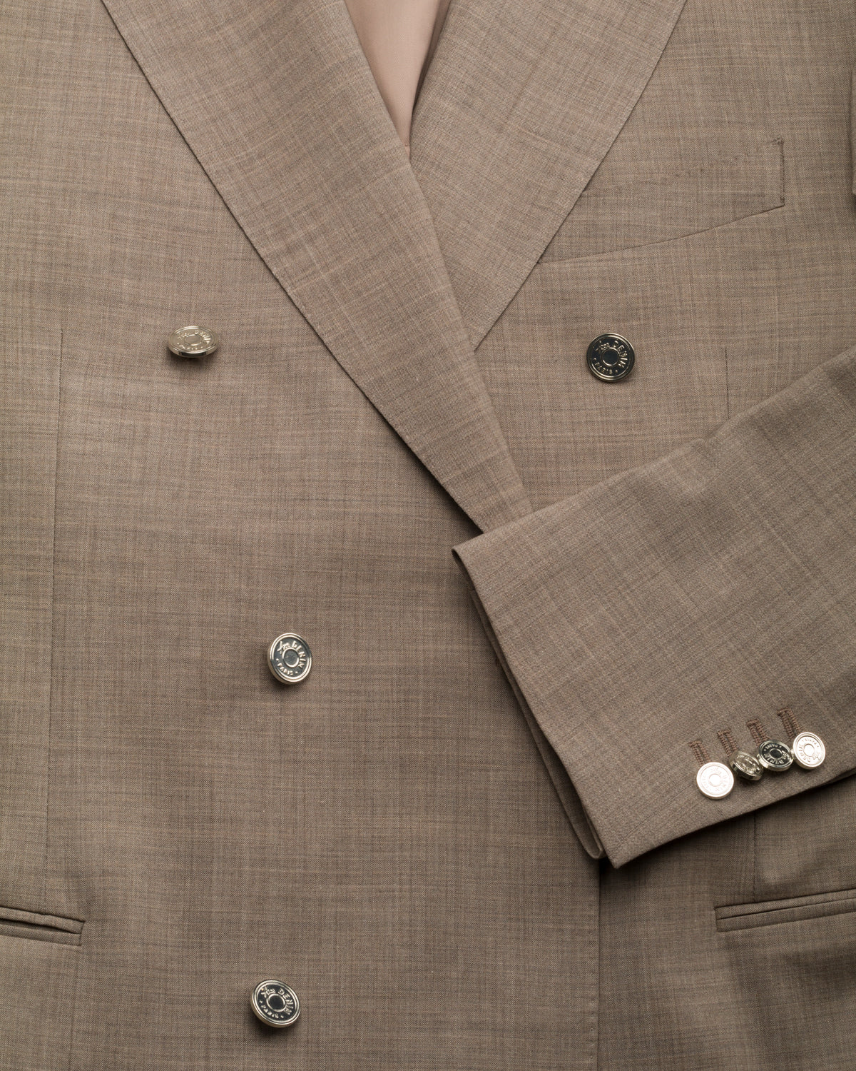 Doppelreihiges Sakko aus Schurwolle im Slim Fit