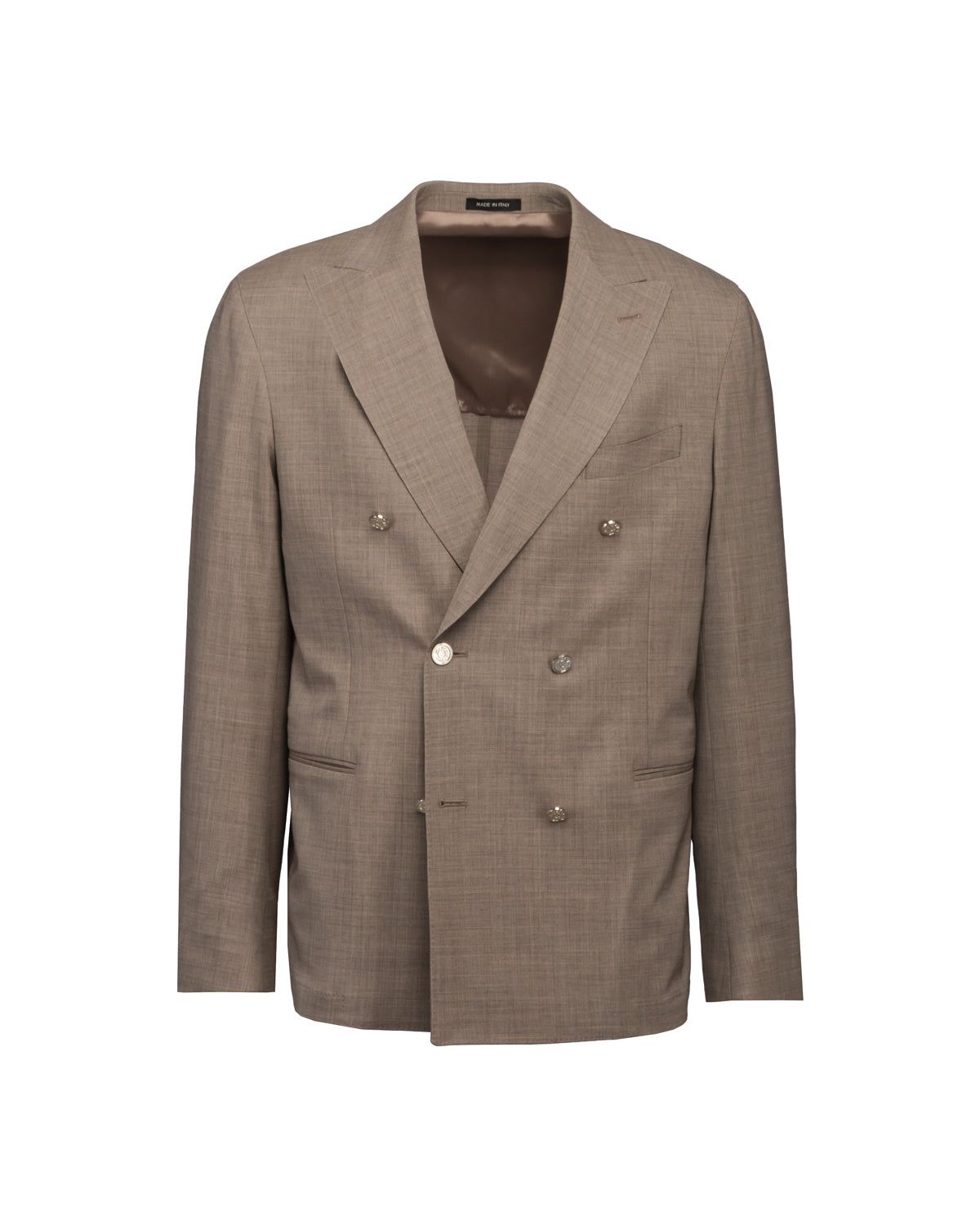 Doppelreihiges Sakko aus Schurwolle im Slim Fit