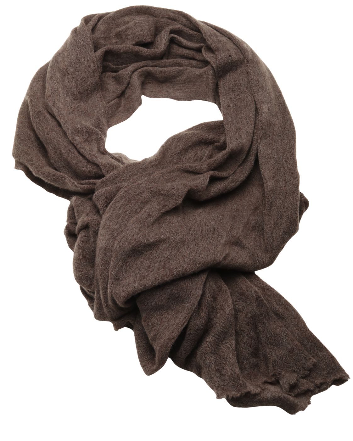 Dark brown cashmere scarf