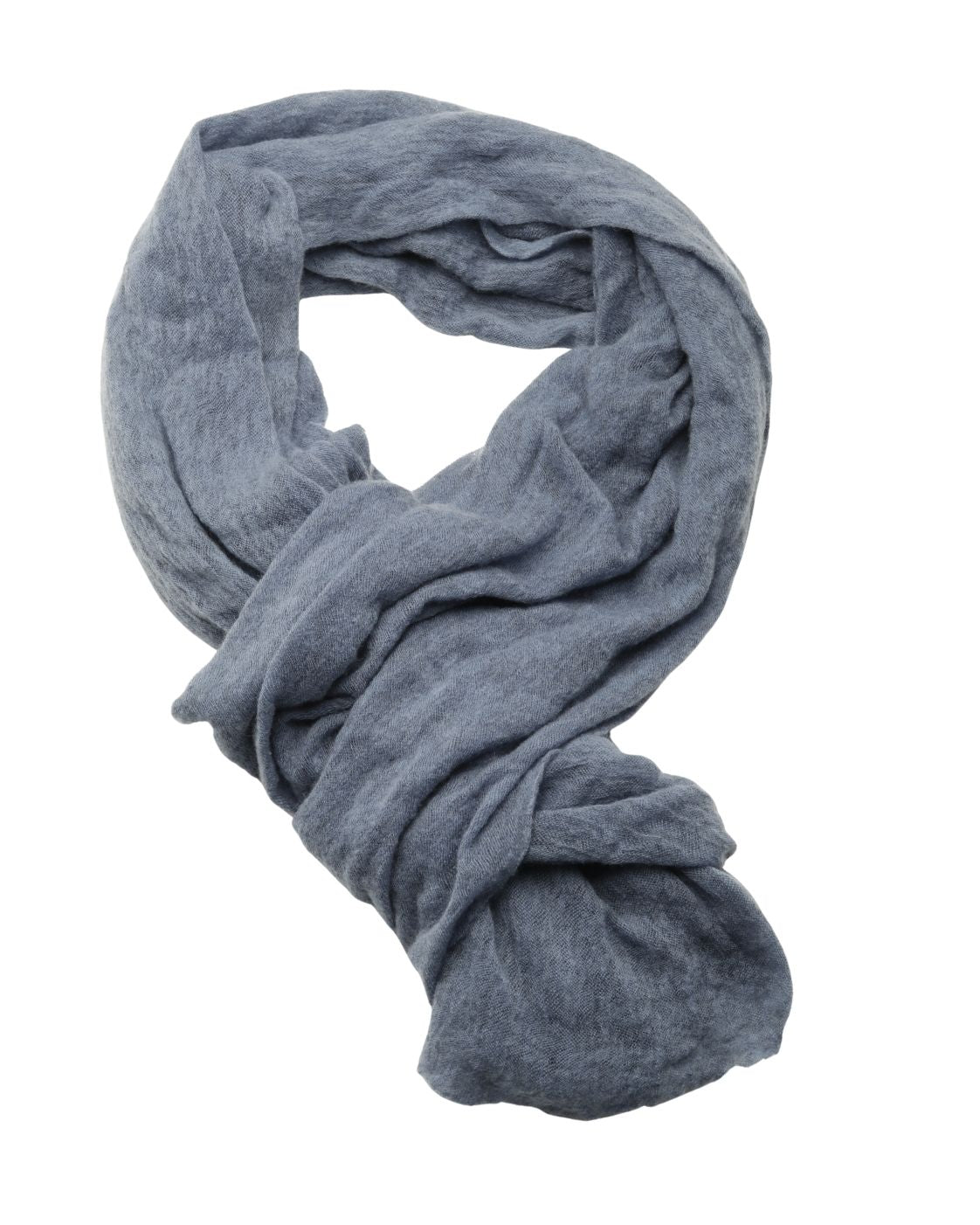 Blue-gray cashmere scarf