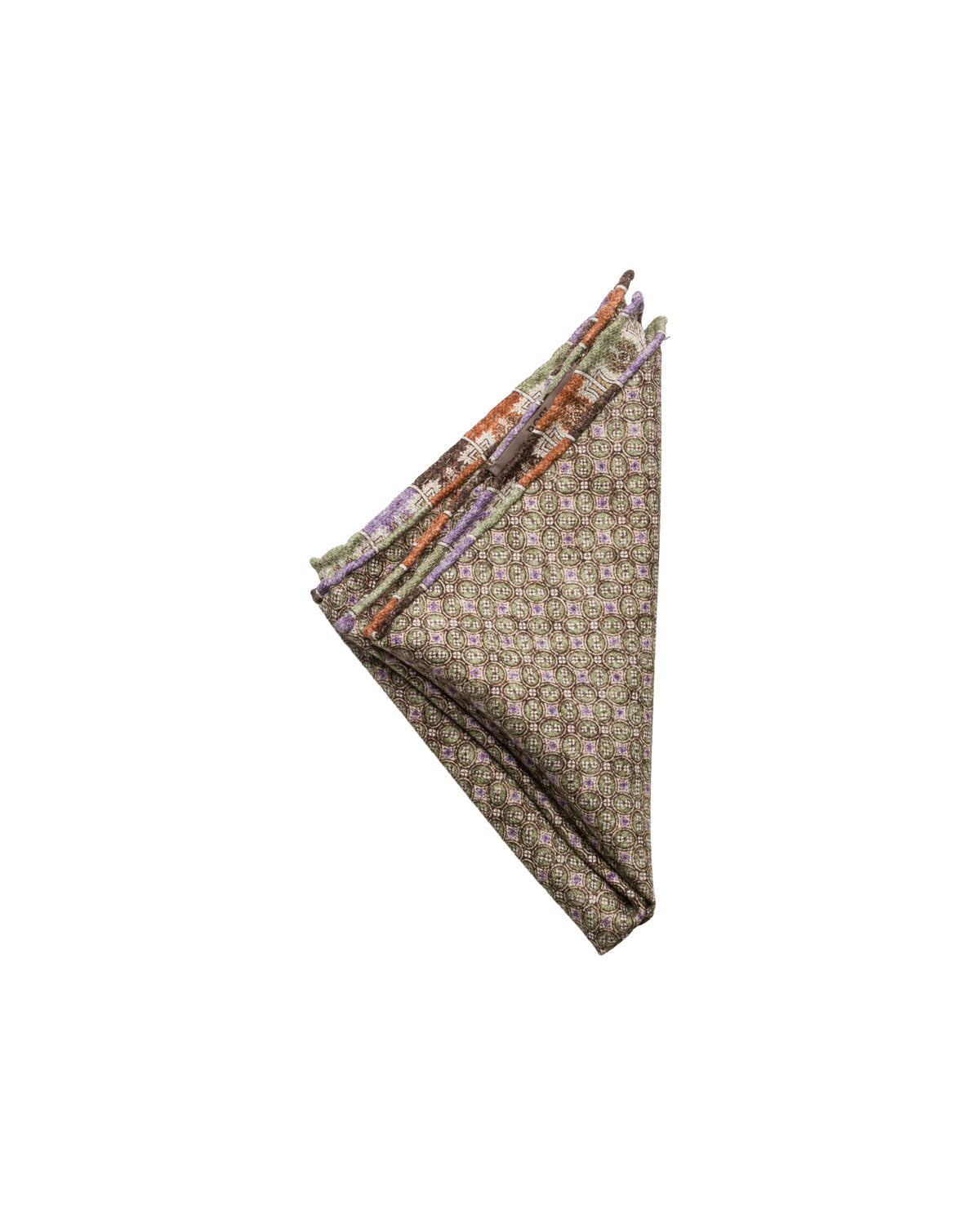 Silk pocket square, double-sided, hand-rolled