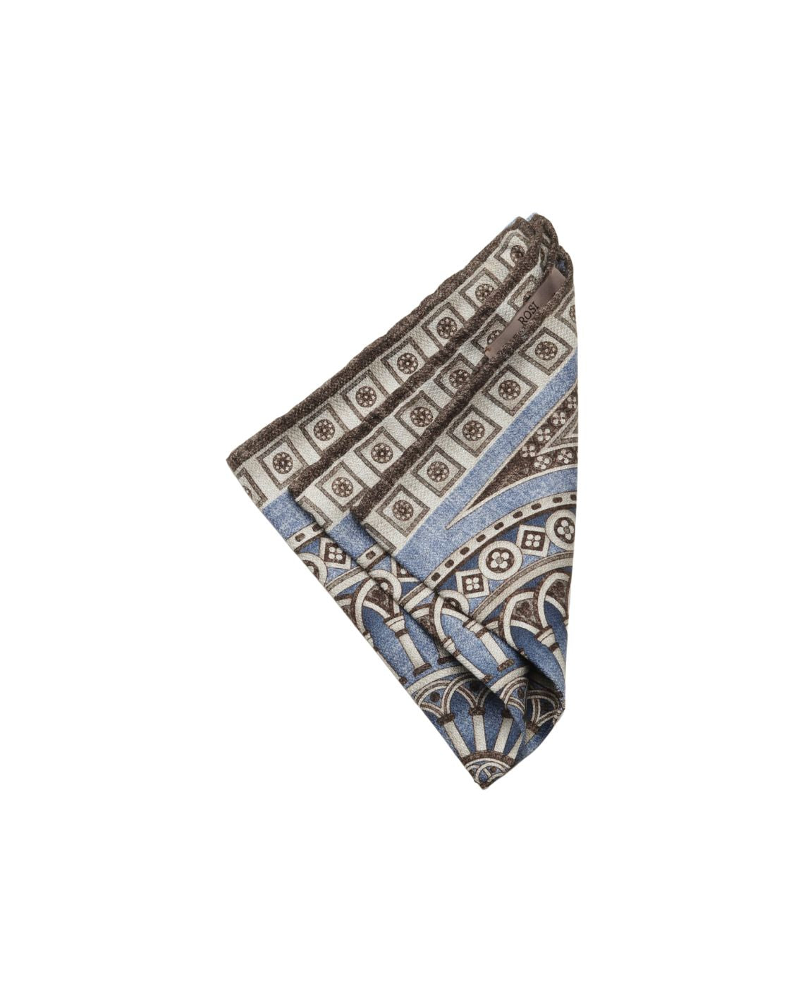 Einstecktuch EASY aus Seide mit geometrischem Ornamentmuster
