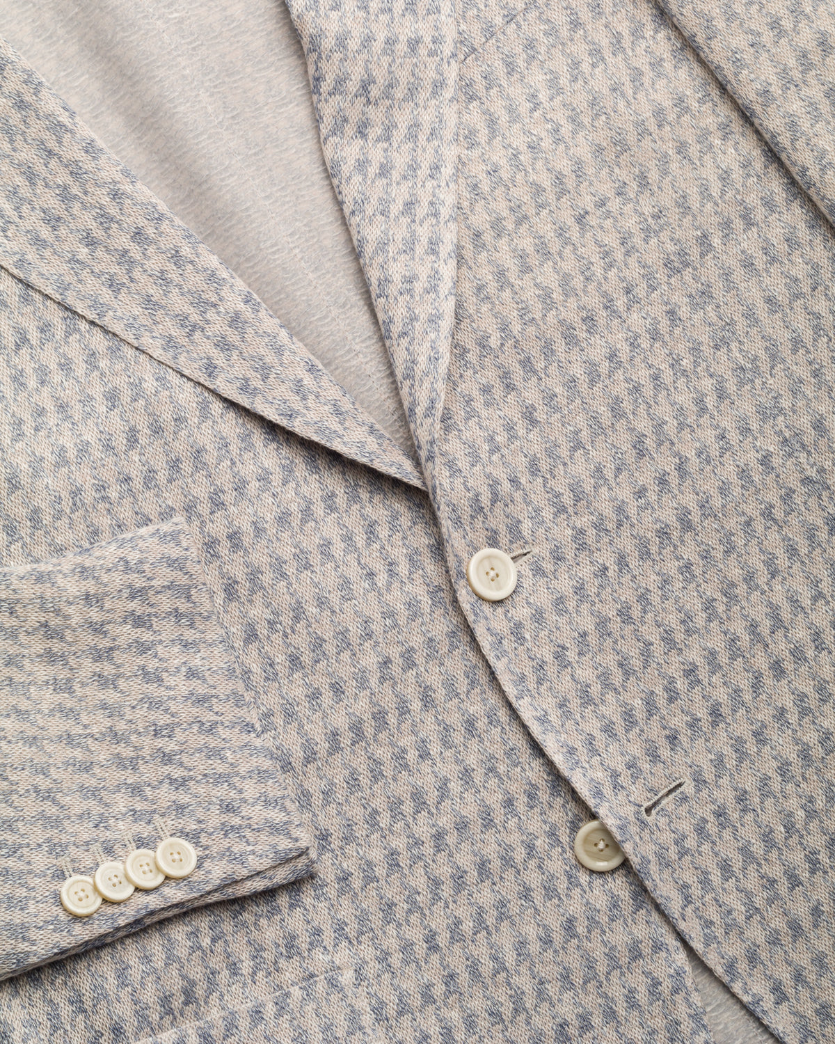 Knitted blazer Tencel cotton slim fit