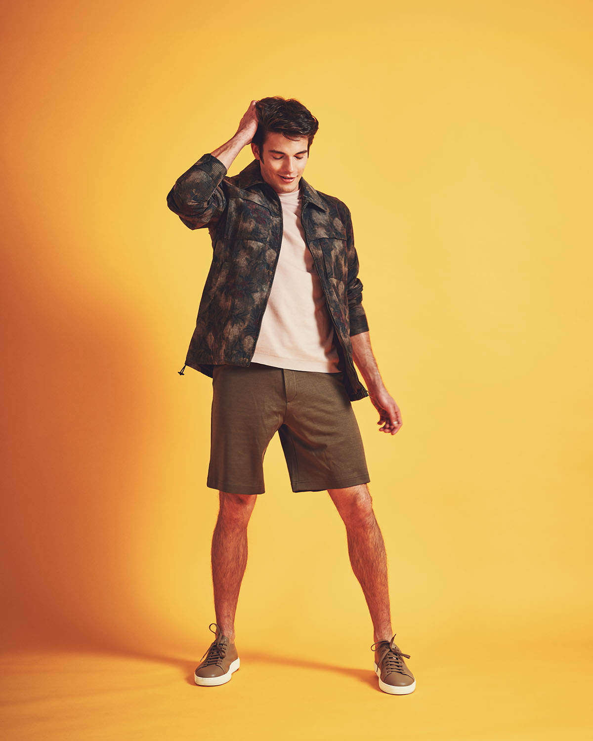 Baumwolljersey Bermuda Relaxed Fit