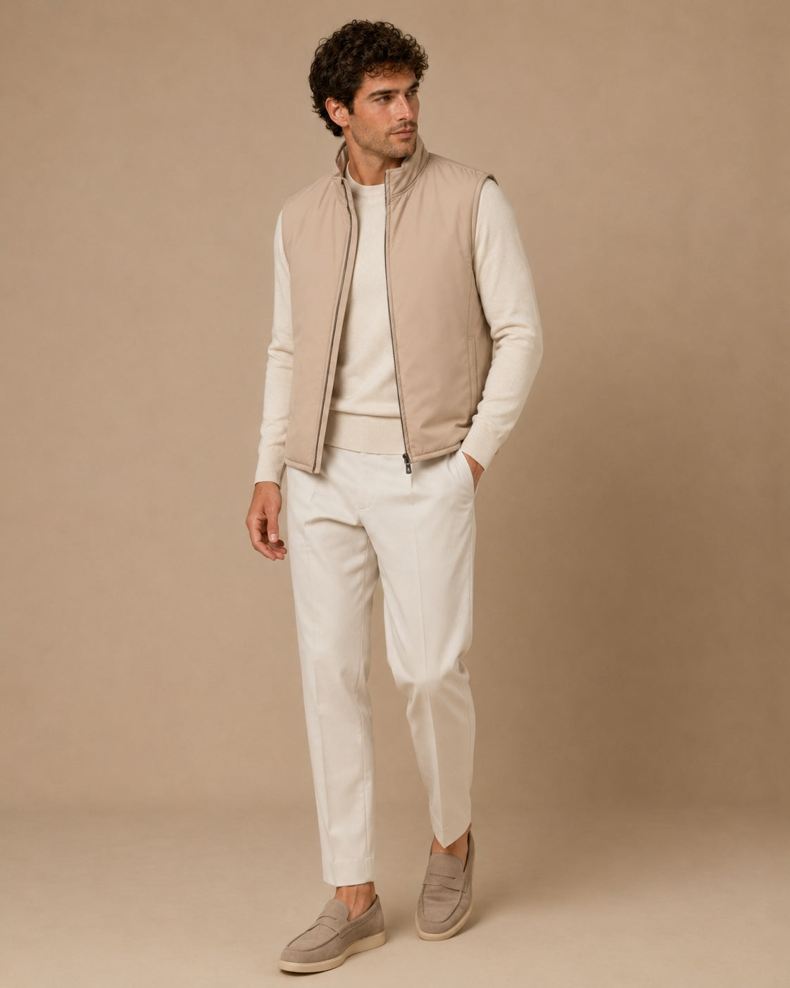 Tech Gilet Slim Fit wasserabweisend