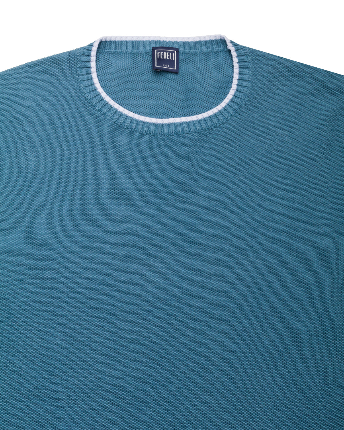 Sommerpullover Baumwolle Strick Slim Fit mit Struktur
