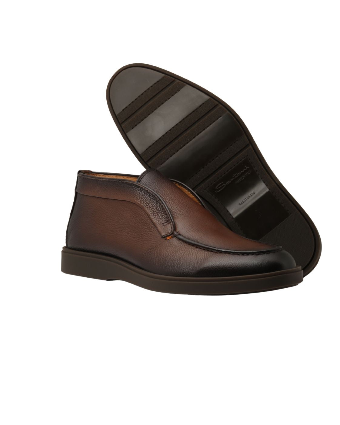 Dark Brown Dragon Lambskin Boots