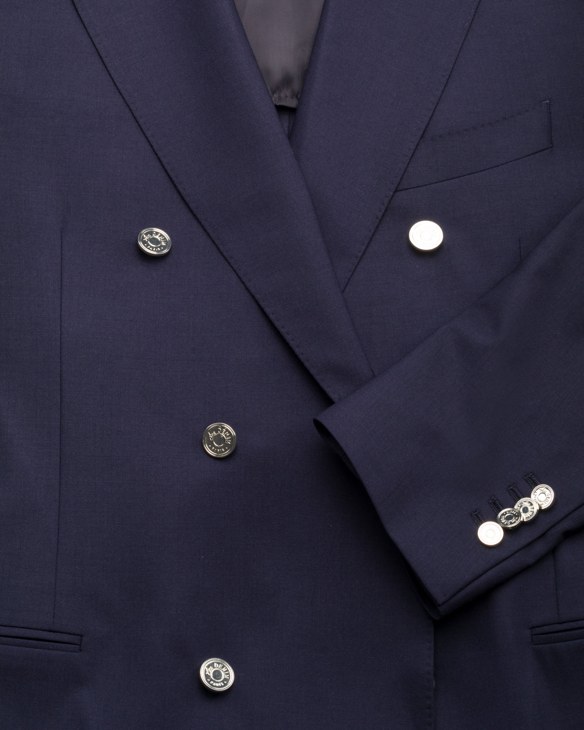 Doppelreihiges Sakko Schurwolle Stretch Slim Fit