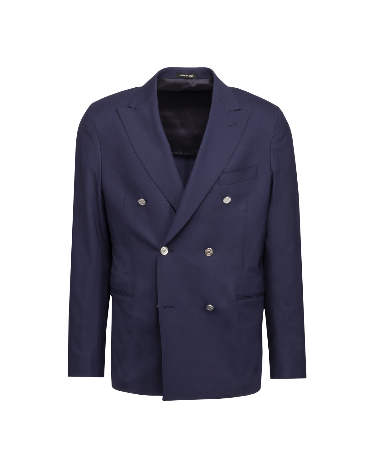 Doppelreihiges Sakko Schurwolle Stretch Slim Fit