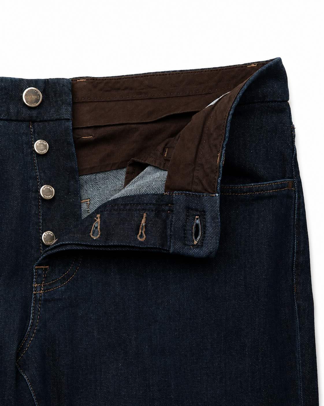 Jeans Denver aus Baumwolle und Kaschmir in Dunkelblau