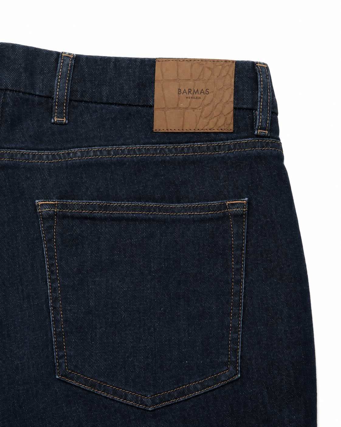 Jeans Denver aus Baumwolle und Kaschmir in Dunkelblau