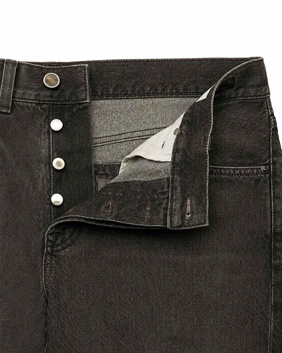 Dark brown cotton-cashmere Denver jeans