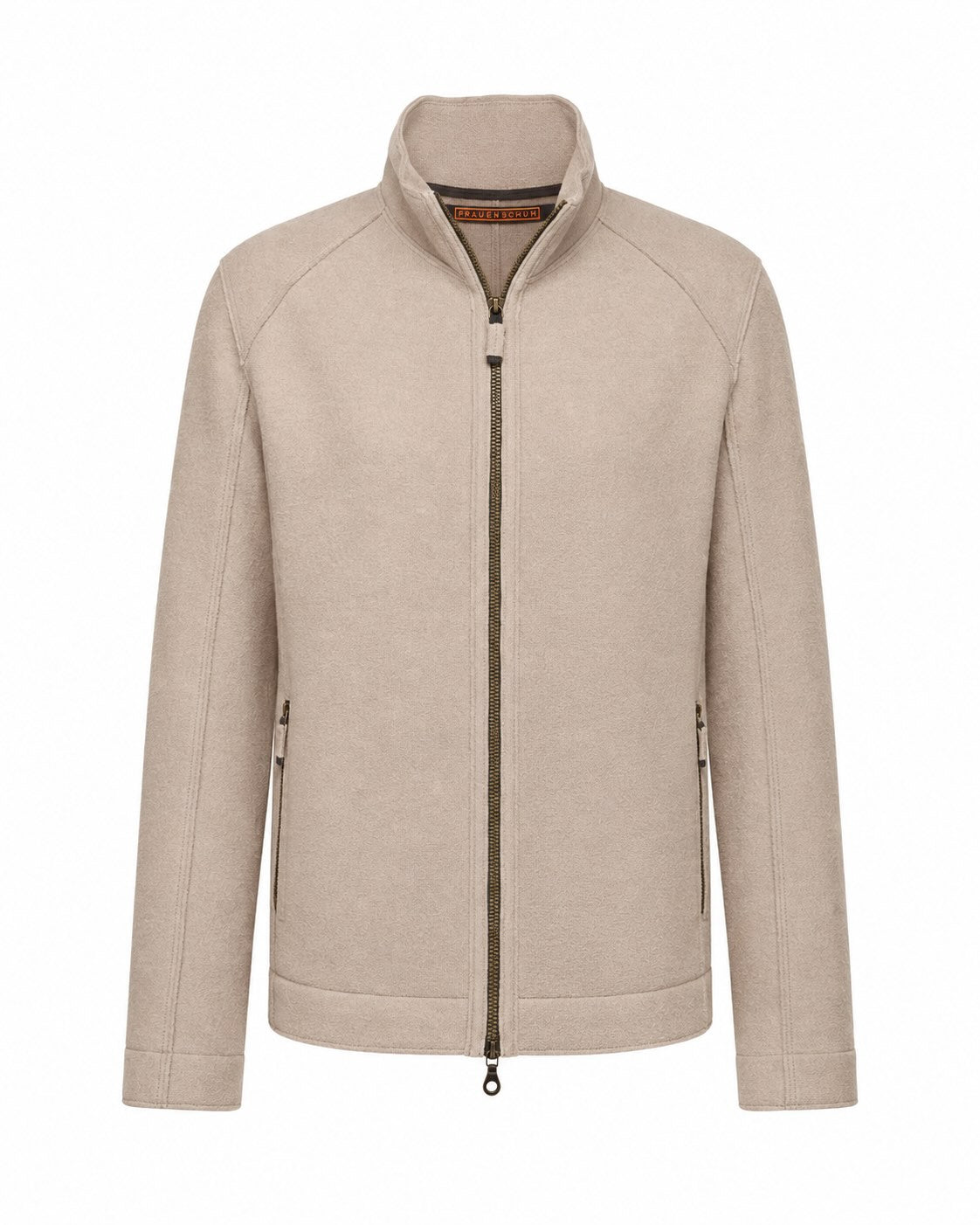 Blouson aus Merinowolle in Beige