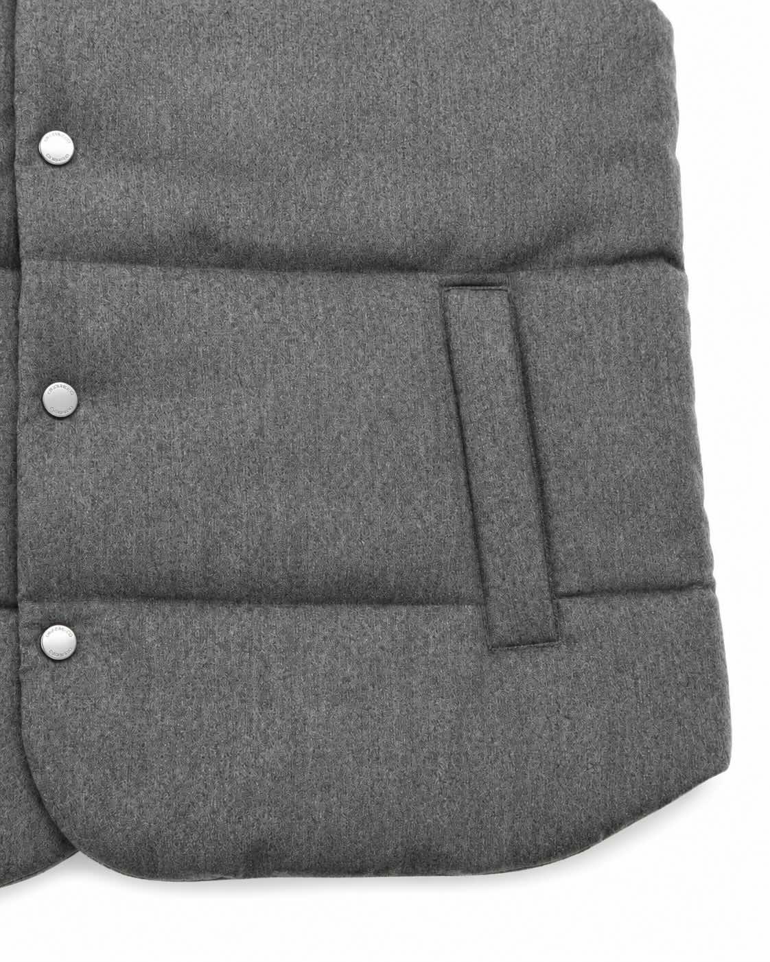 Gilet aus Schurwolle in Grau