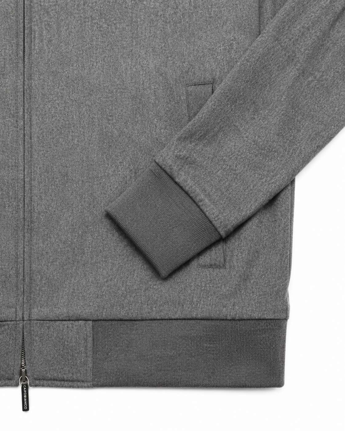 Blouson aus Schurwolle in Grau