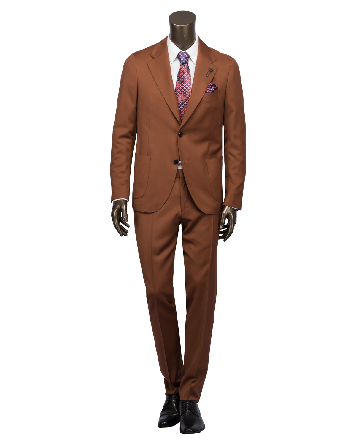 Wollanzug Relaxed Slim Fit ungefüttert