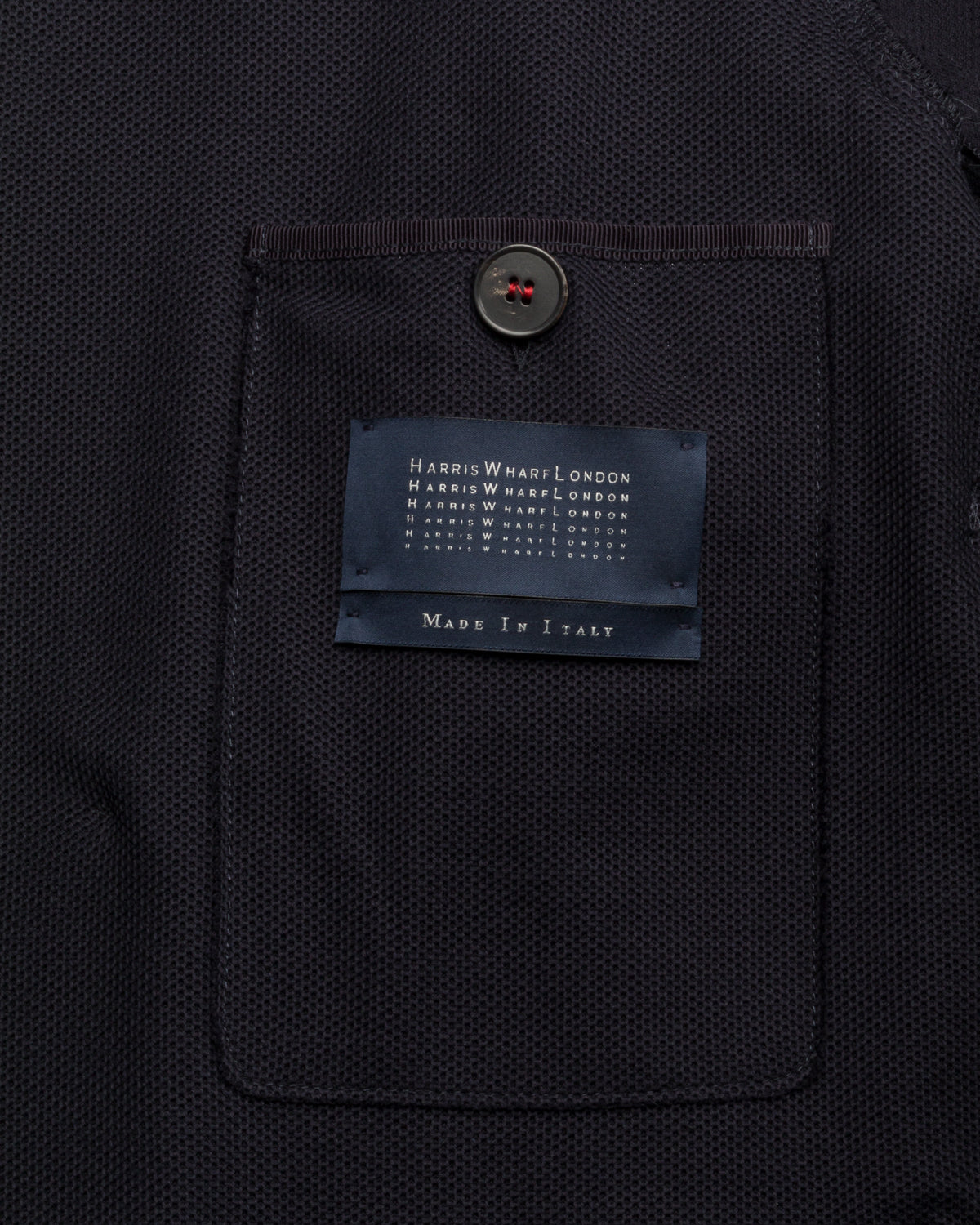 Doppelreihiger Baumwollpiqué Blazer Relaxed Slim