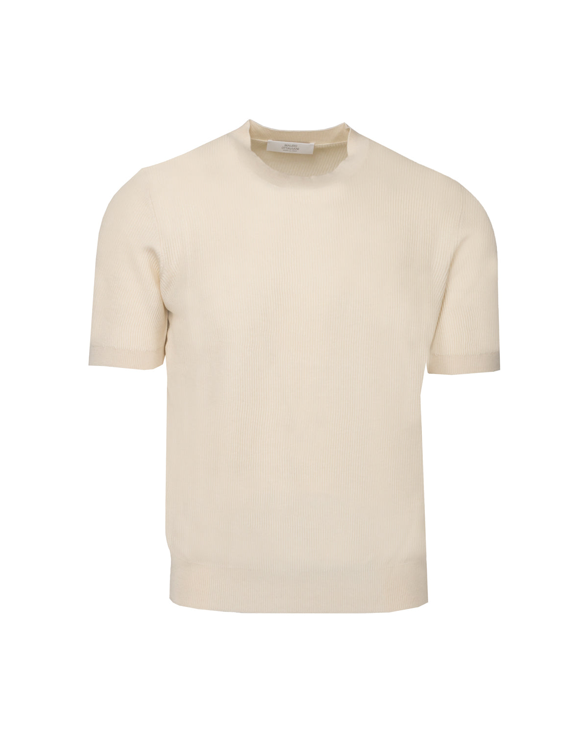 Silk Cotton T-Shirt Knit Slim Fit