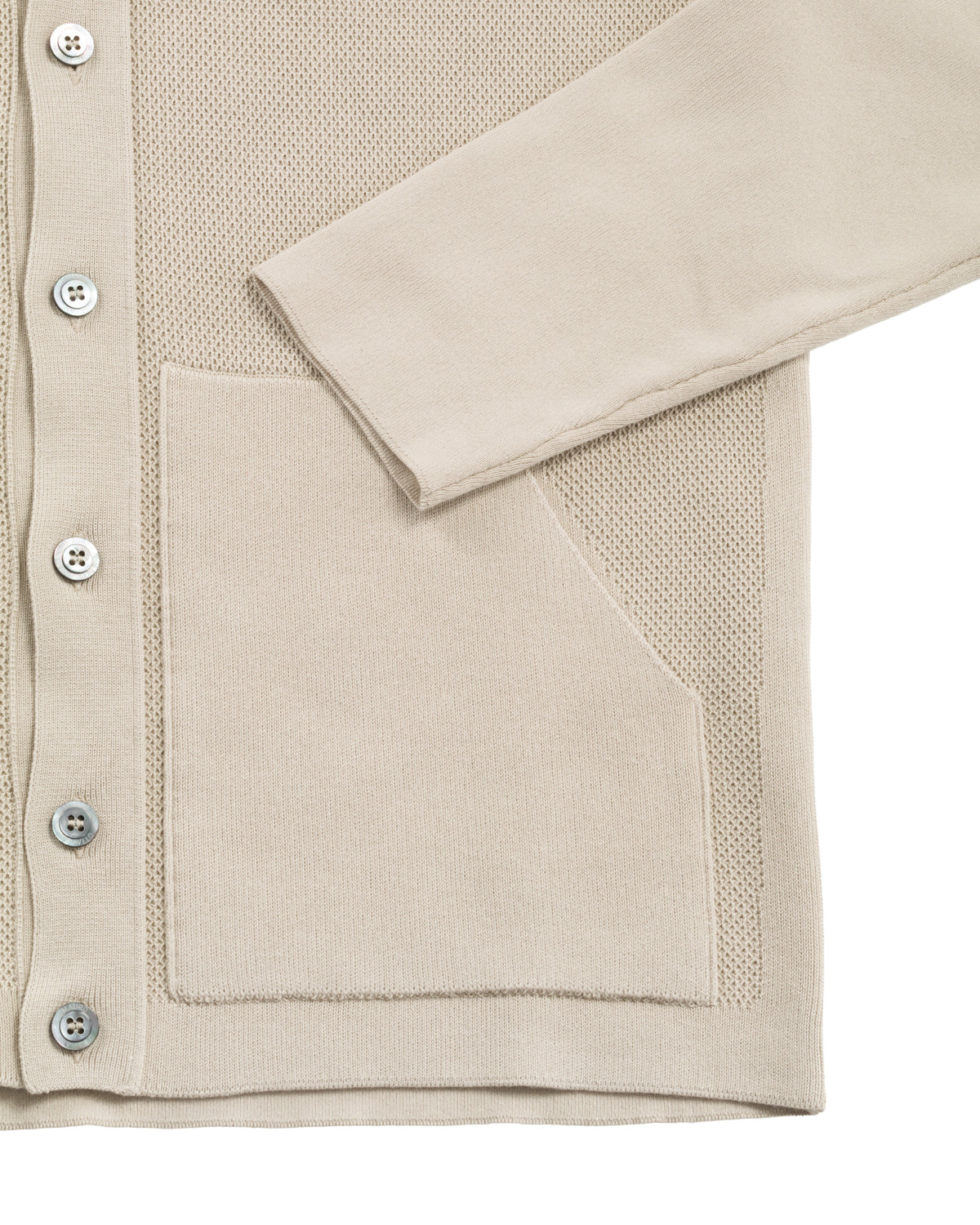 Baumwolle Shirt Jacket Strick Slim Fit