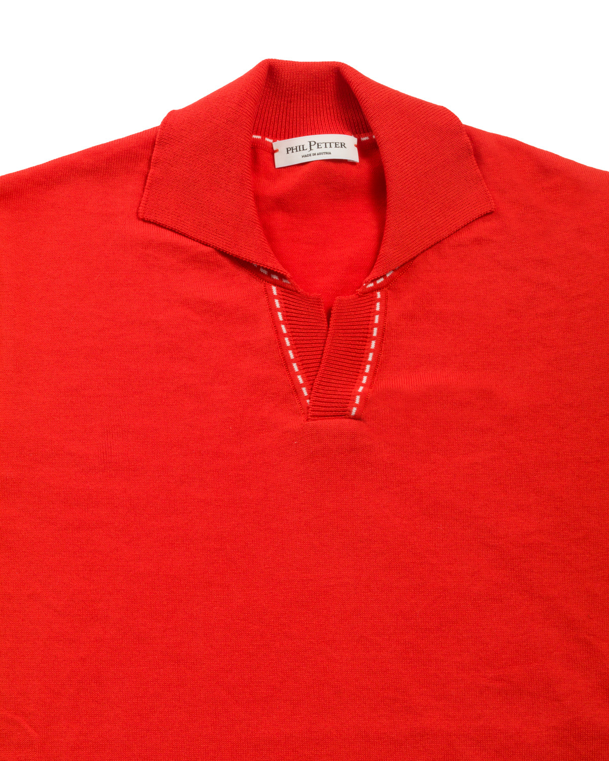 Baumwolle Strickpolo Slim Fit Kuba Kragen