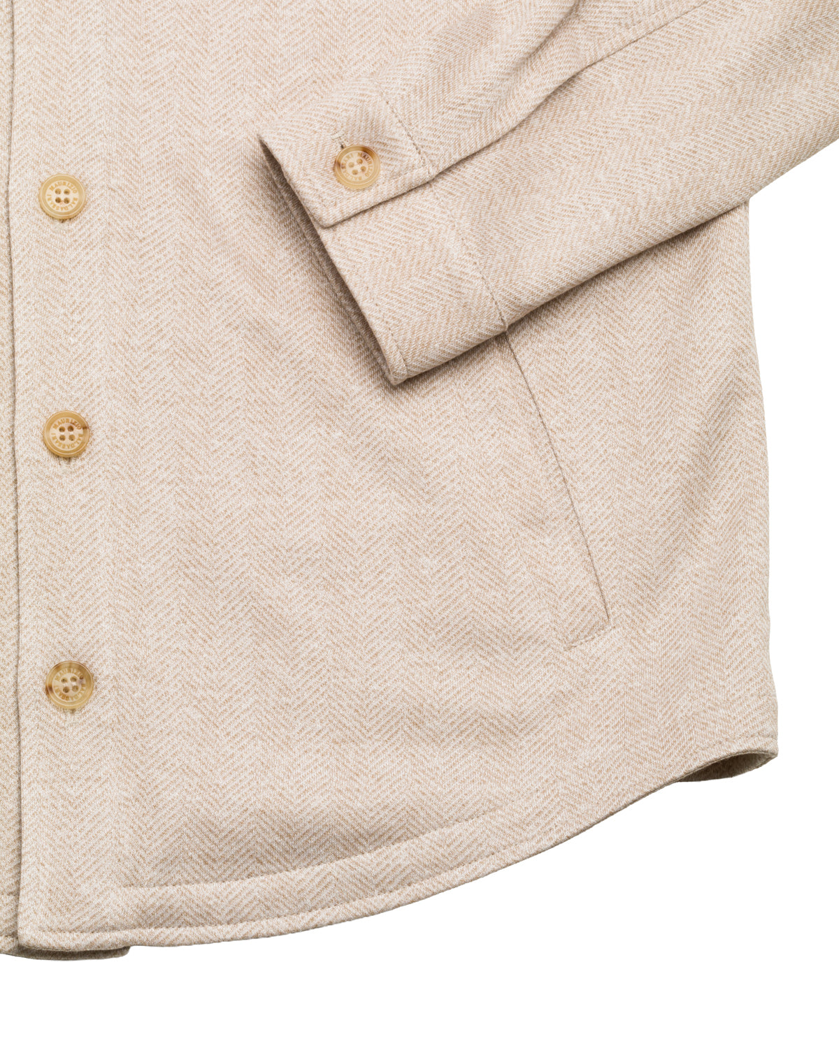 Linen silk cotton relaxed slim overshirt