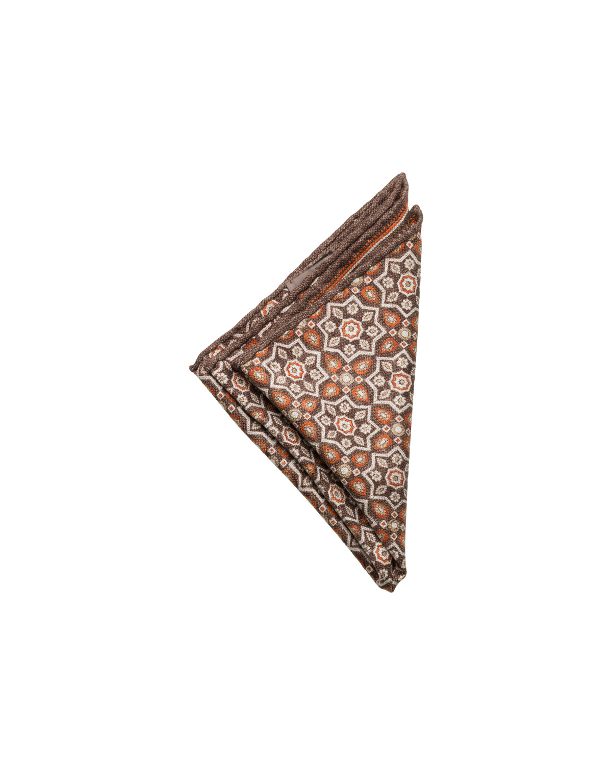 Silk pocket square, double-sided, hand-rolled