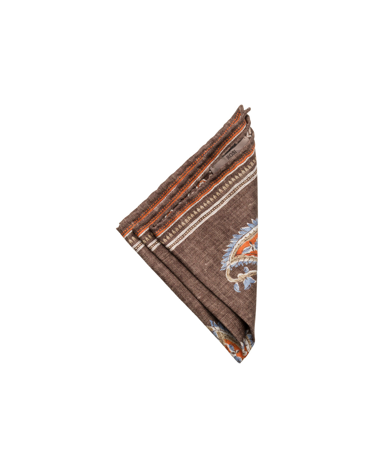 Silk pocket square, double-sided, hand-rolled