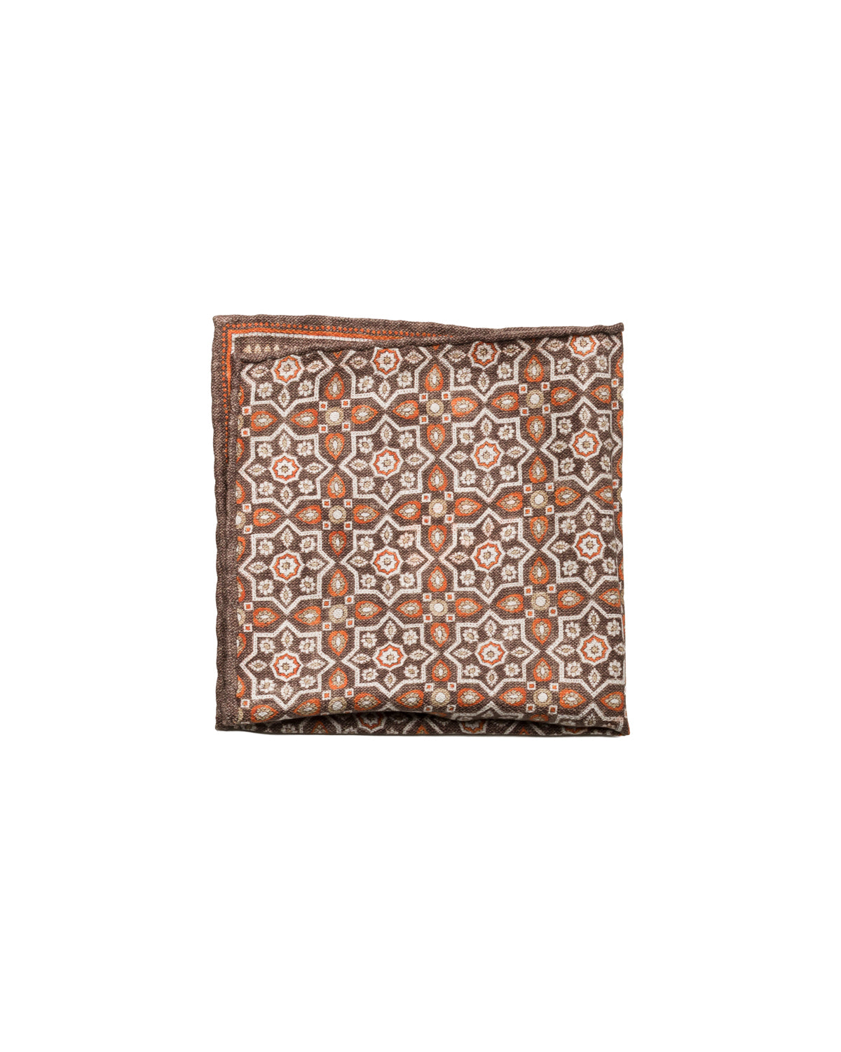 Silk pocket square, double-sided, hand-rolled