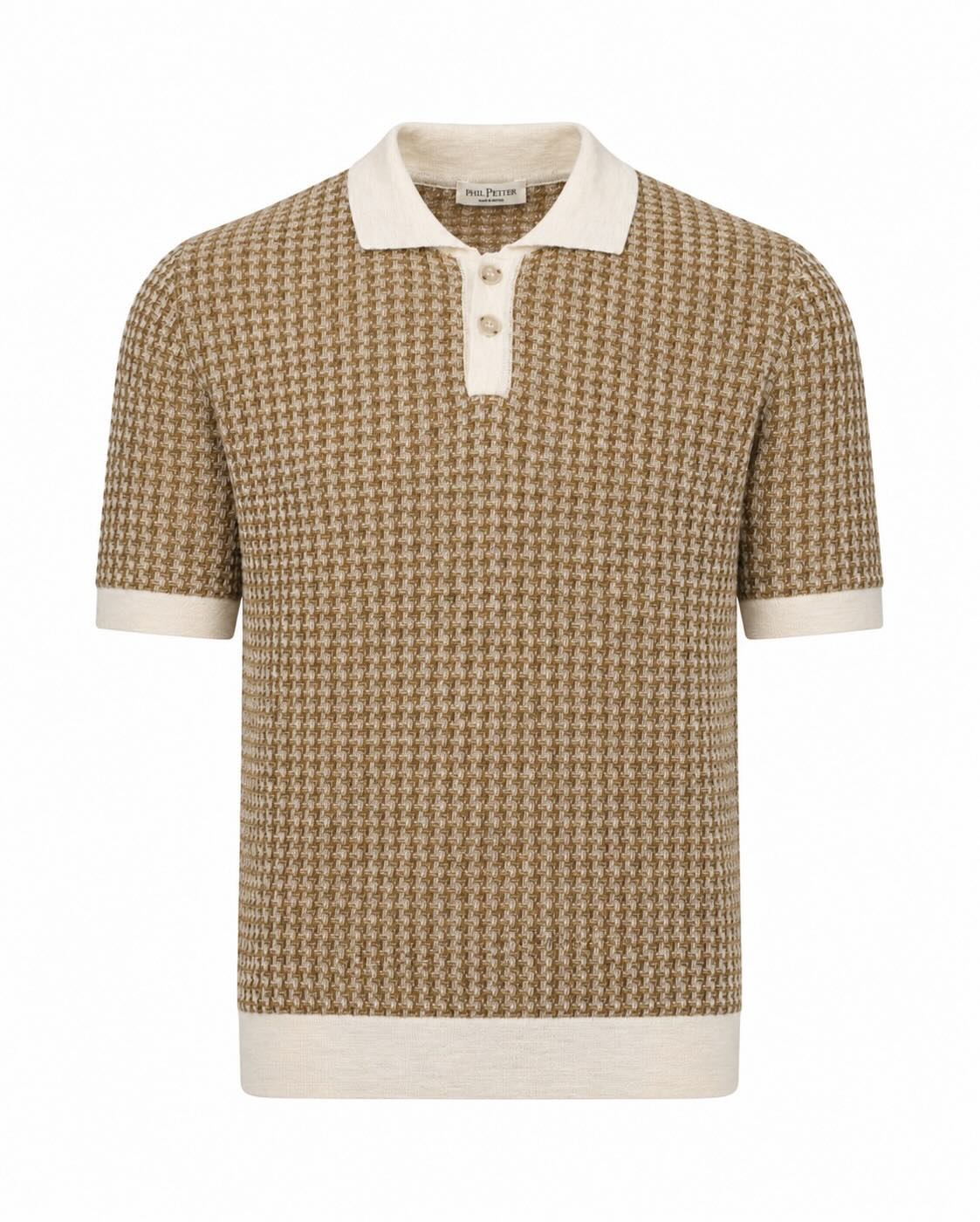 Baumwolle Strickpolo Slim Fit