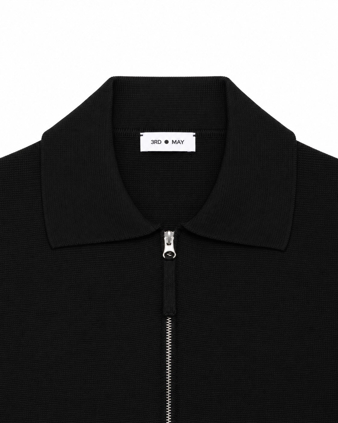 Blouson in extra-fine merino wool in black