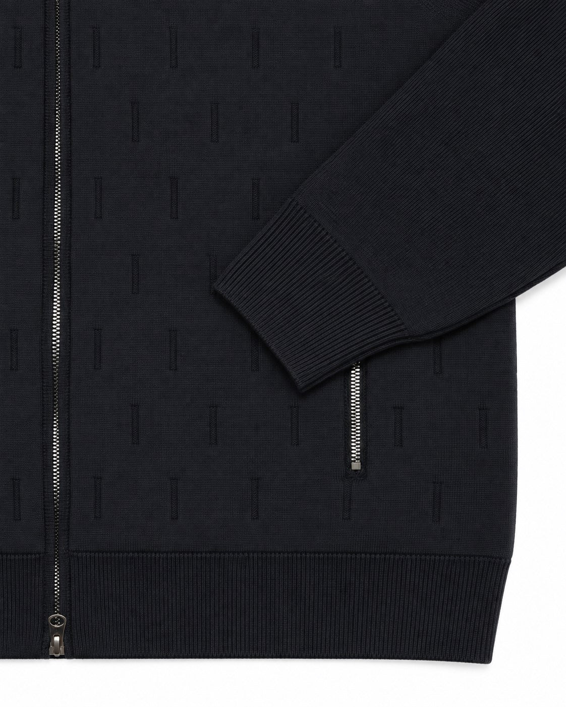 Blouson aus Wolle in Dunkelblau im Regular Fit