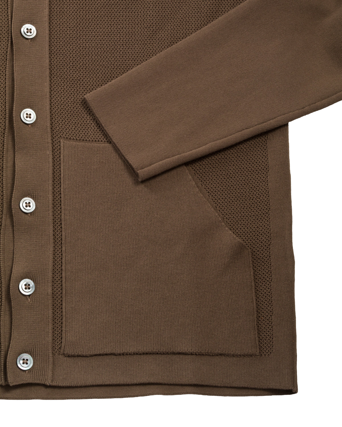 Baumwolle Shirt Jacket Strick Slim Fit